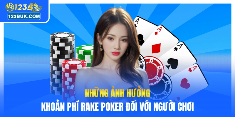 Những ảnh hưởng khoản phí Rake Poker đối với người chơi